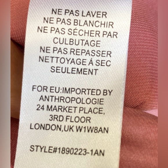 ANTHROPOLOGIE CURRENT AIR Dress Size Small - Picture 8 of 8